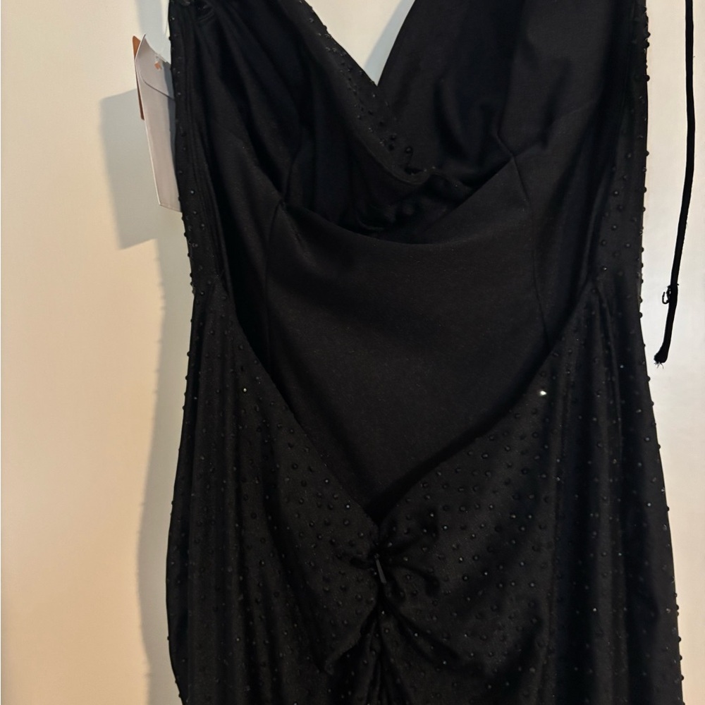 Sherri Hill low back/ floor length Black Dress. Perfect for formals or prom.